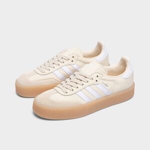 Adidas Women's Sambae OG Leather Shoes Wonder White/Gum